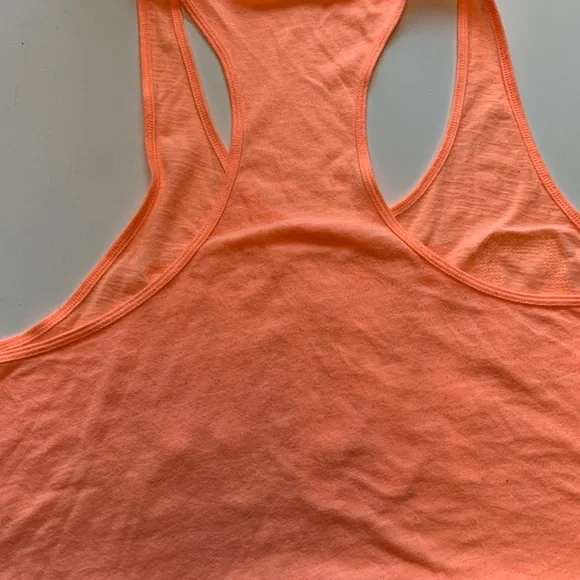 Victoria’s Secret PINK Fluorescent Orange Racer Back Tank Top - Picture 7 of 9